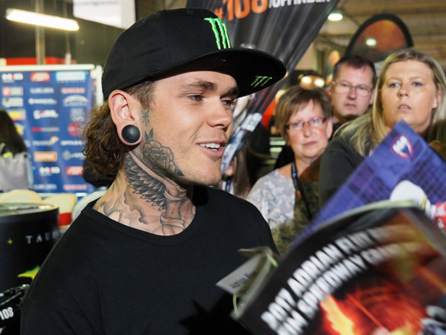 Tai Woffinden with his fans