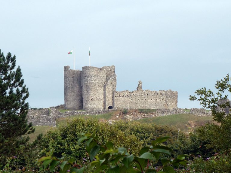 Criccieth Castle from the town