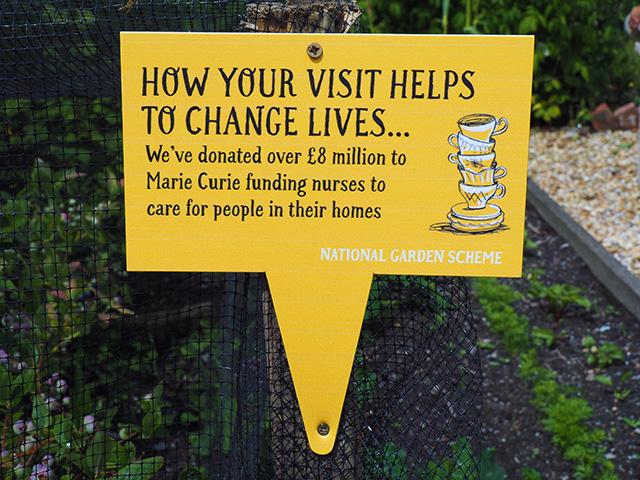 The National Garden Scheme has donated has donated over £8 million to Marie Curie funding nurses to care for people in their homes.