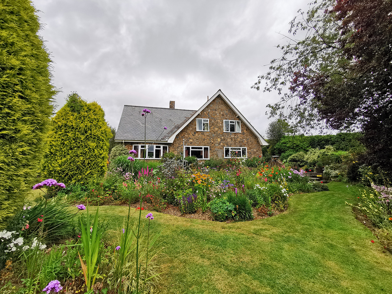 The garden at Fraithwen.
