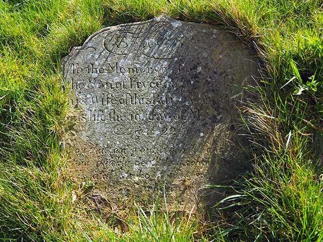 A gravestone.