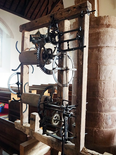 Part of the old church clock mechanism.