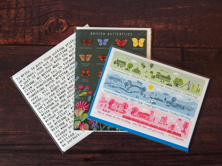 3 greeting cards from Write Here in Shrewsbury