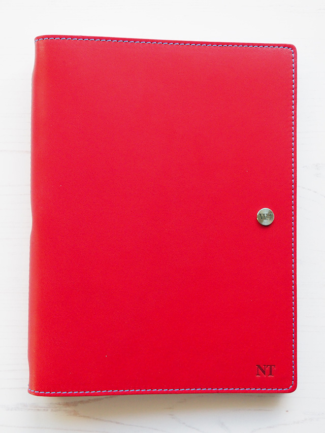 My William Hannah notebook in Red Chilli leather.