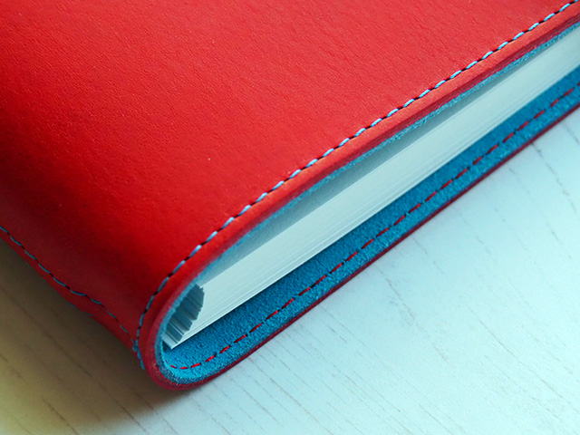 My William Hannah notebook in Chilli Red and Kingfisher.
