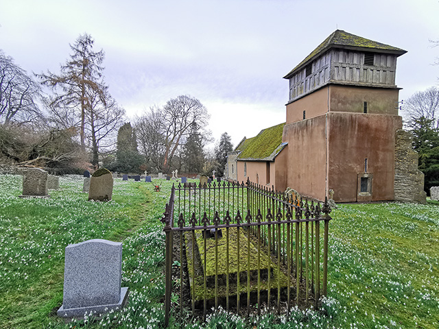The churchyard at St James' Church, Shipton.