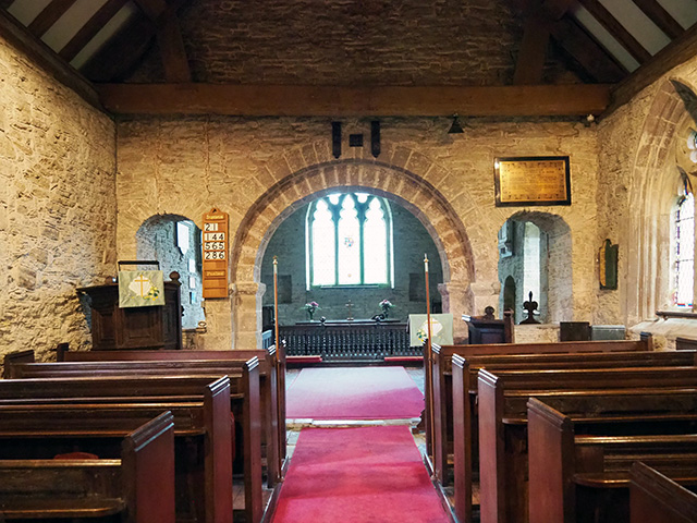 Inside St James' Church, Shipton, Shropshire.