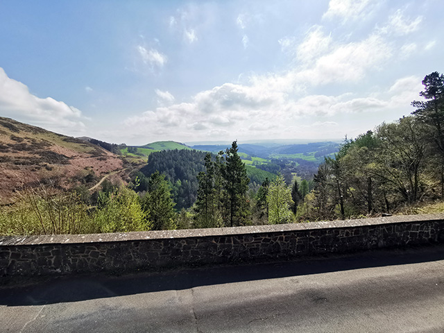 The view from Caffi Clywedog.