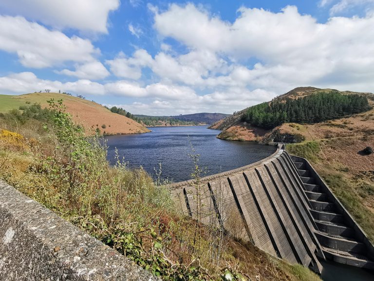 Clywedog Dam near Llanidloes, Powys.