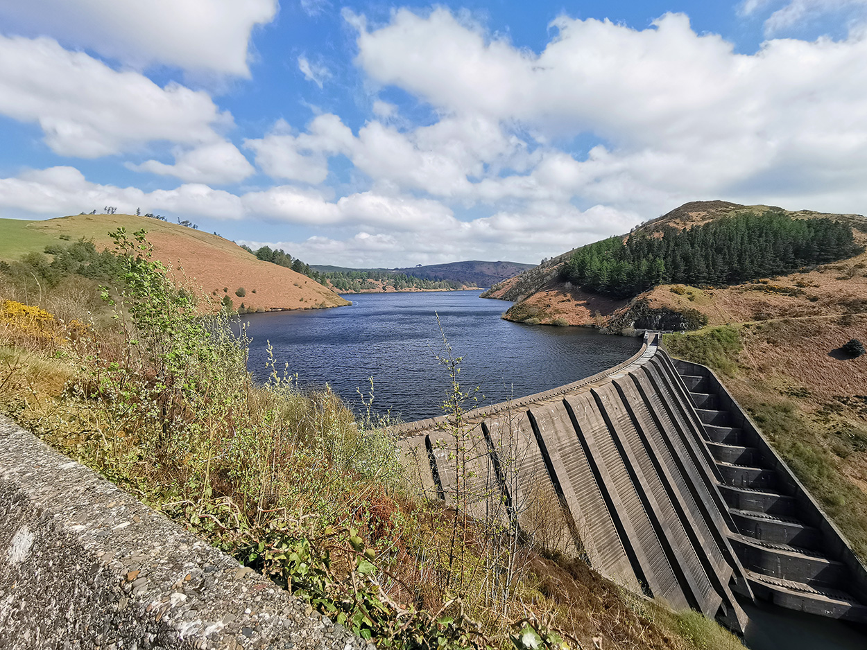 Clywedog Dam near Llanidloes, Powys.