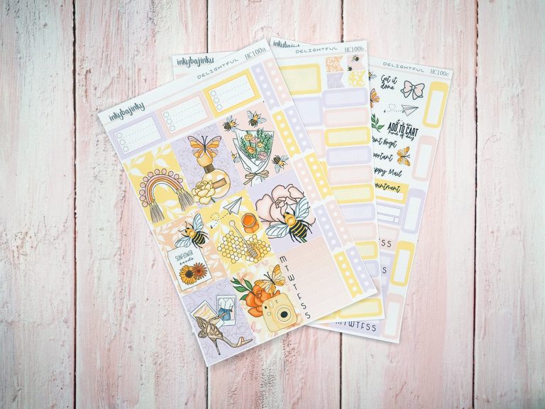 Delightful Hobo Cousin A5 Kit stickers