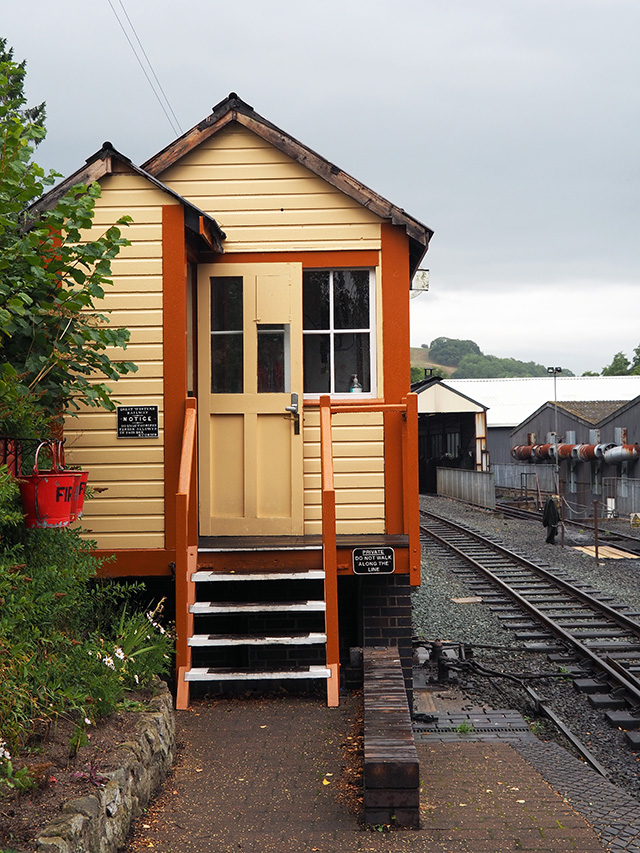The Signal Box at Llanfair Caereinion.