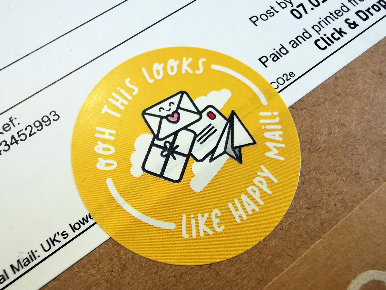 Ooh this looks like happy mail sticker.