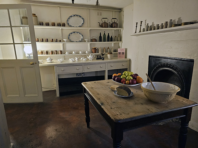 The Preparation room in the basement. of Charles Dickens Museum.