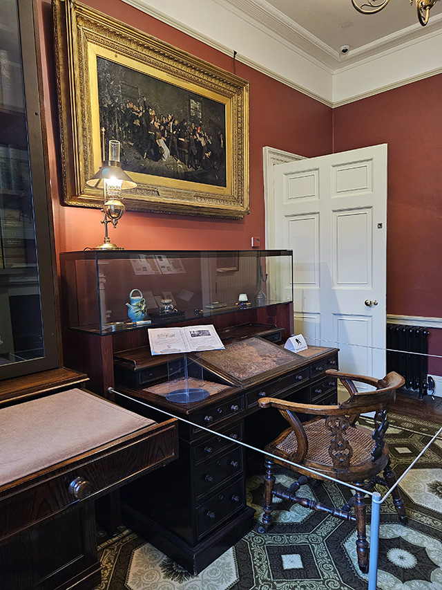 Charles Dickens' desk.