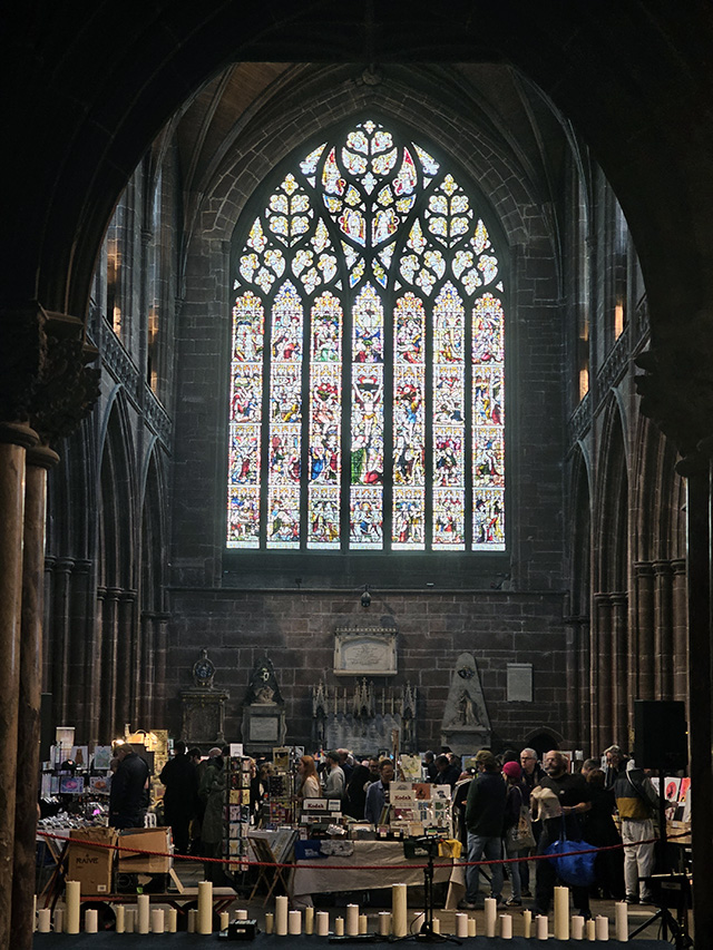 The Cheshire Print Fair at Chester Cathedral.