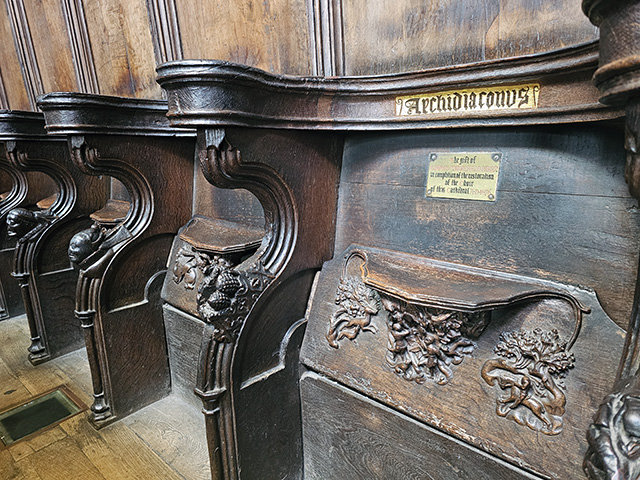 A Misericord at Chester Cathedral.