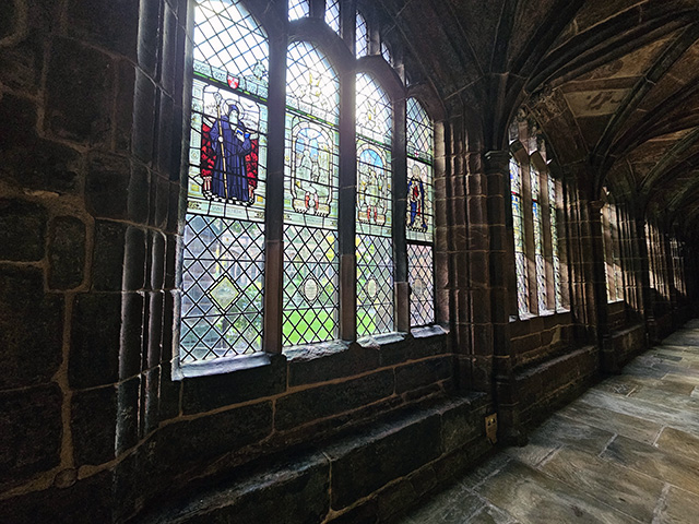 The Cloisters at Chester Cathedral.