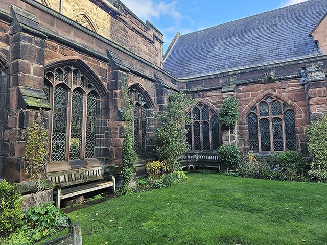 The Cloister Garden at Chester Cathedral.
